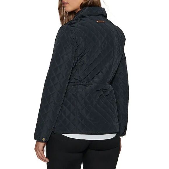 NWT Lauren Ralph Lauren Black Crest Patch Quilted Jacket - Picture 2 of 13